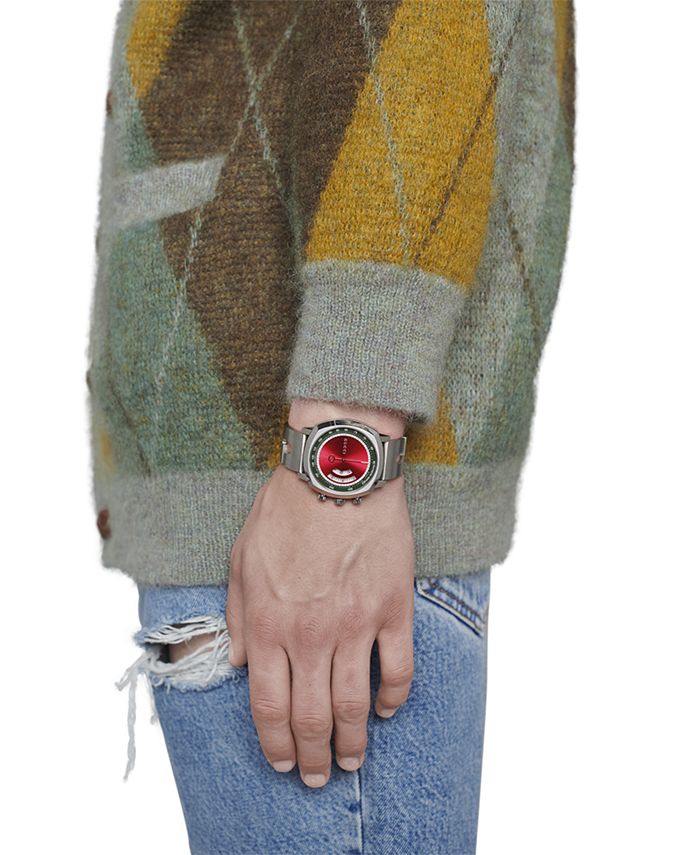 Gucci - Men's Swiss Chronograph Grip Red & Green Nylon Strap Watch 40mm