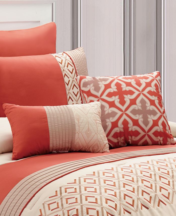 Riverbrook Home Bellagio 7-pc. Jacquard Midweight Comforter Set 83261,  Color: Red - JCPenney