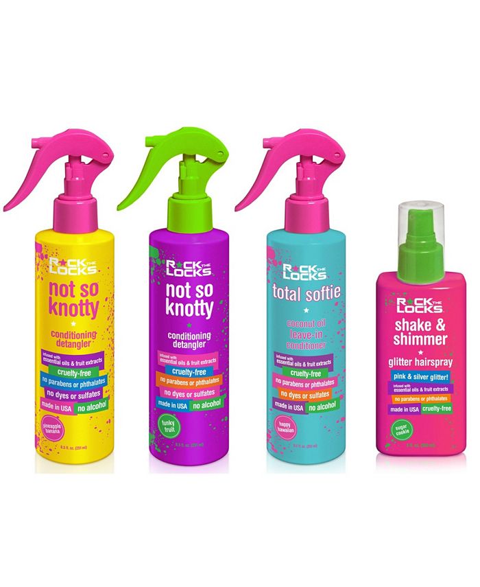 Rock The Locks 4Pc. Pineapple Banana and Funky Fruit Conditioning