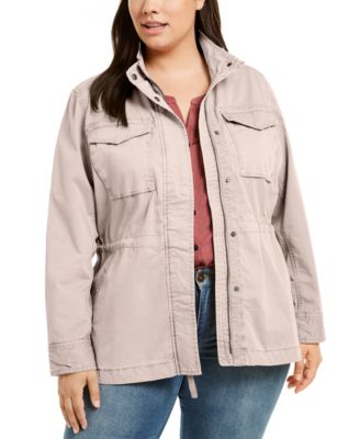 Style & Co Plus Size Cotton Utility Jacket, Created for Macy's - Macy's