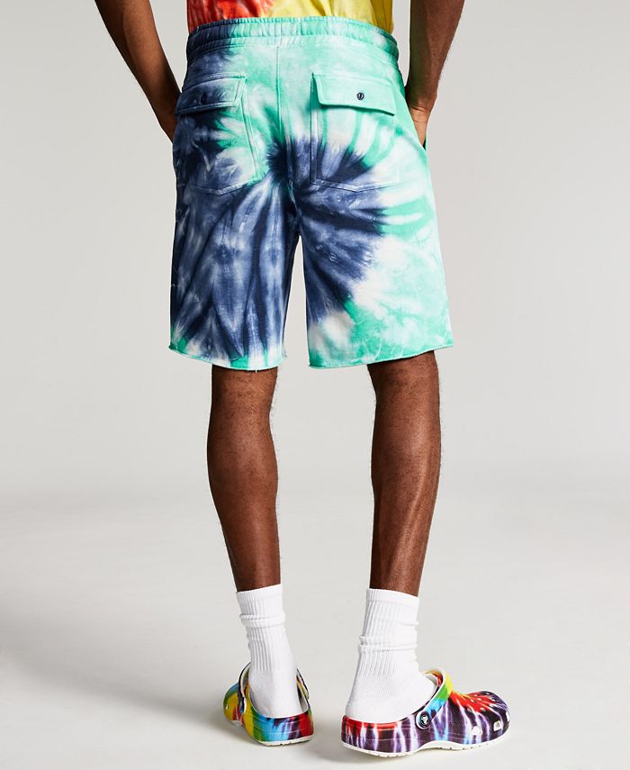 Sun + Stone Men's TieDyed Fleece Drawstring Shorts & Reviews Shorts