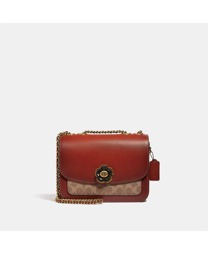 COACH Coated Canvas Signature Madison Shoulder Bag & Reviews - Handbags &  Accessories - Macy's