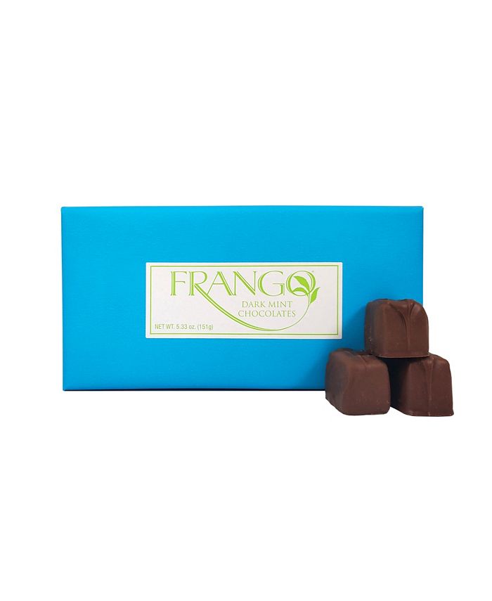 Frango Chocolates 1/3 LB Spring Wrapped Dark Mint Box of Chocolates