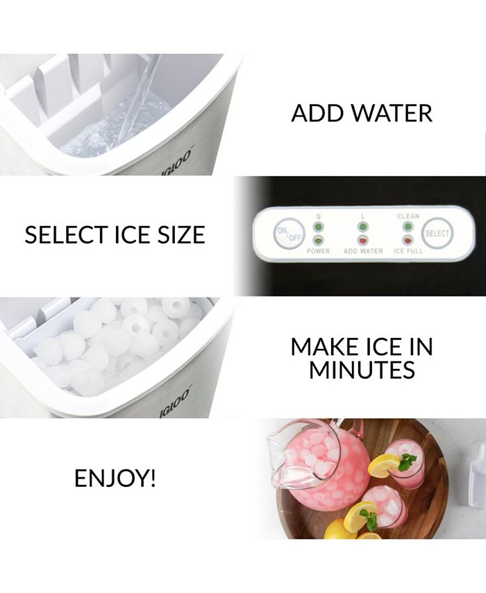 Igloo ICEB26HNSS 26Pound Automatic SelfCleaning Portable Countertop