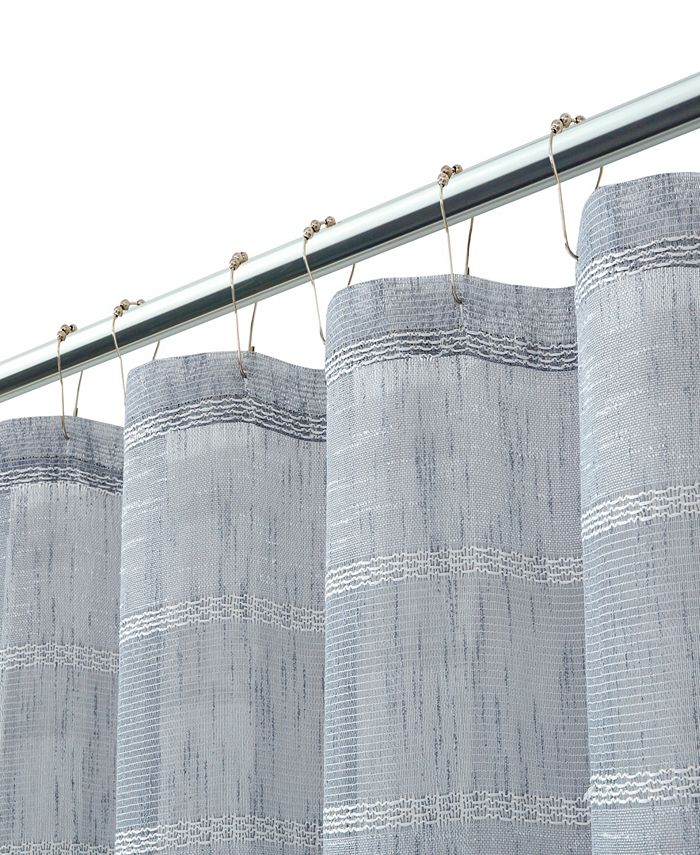 Dainty Home Megan Striped Shower Curtain, 70" W x 72" L Macy's