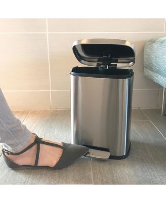 SoftStep Stainless Steel Trash Can with Odor Filter