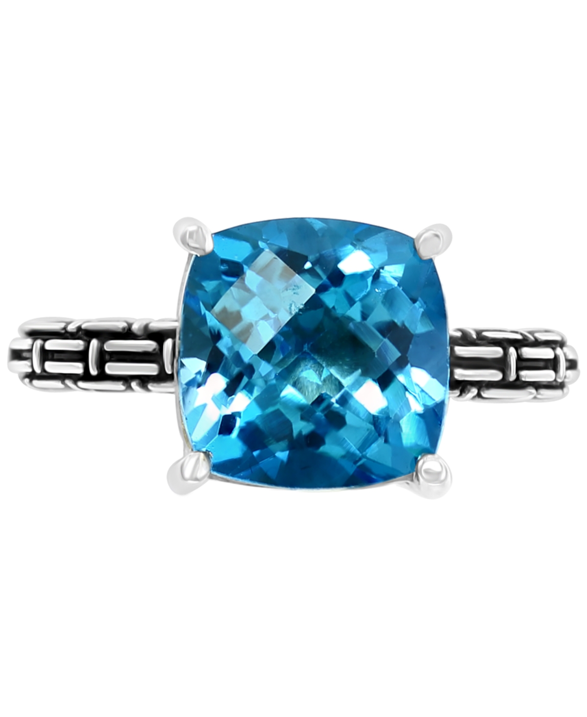 Effyor Citrine Statement Ring (4-1/2 ct. t.w.) in Sterling Silver - Blue Topaz