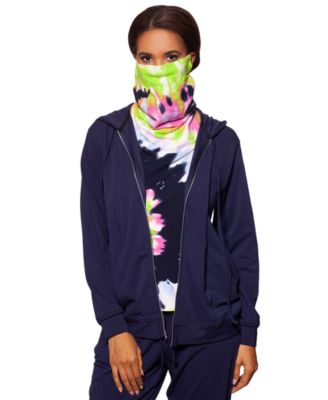 BAM by Betsy & Adam - Zip Up Hoodie & Removable Tie-Dye Dickie Face Mask, Created for Macy's