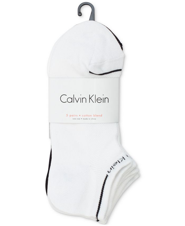 Calvin Klein Logo Flat Knit Low Cut Sock, 5 Pack - Macy's