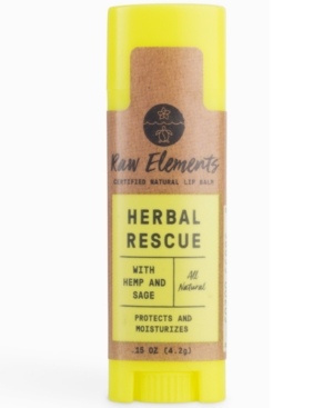 Raw Elements Herbal Rescue Natural Lip Balm