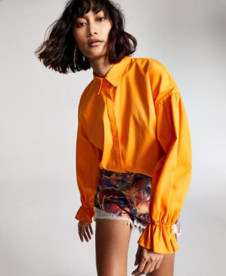 GUESS - Graffiti-Print Denim Shorts