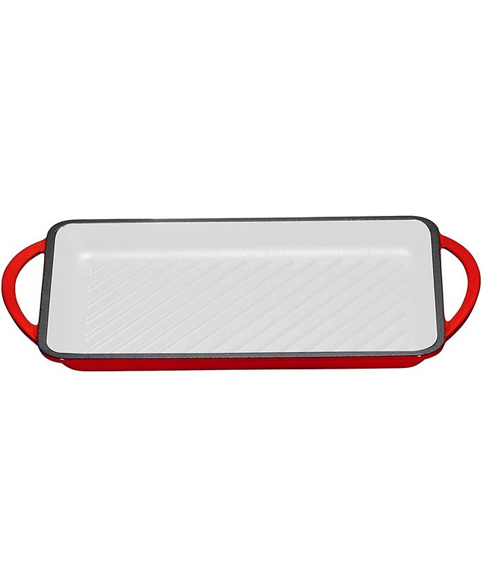 Bruntmor PreSeasoned CastIron Rectangular Grill Pan Macy's
