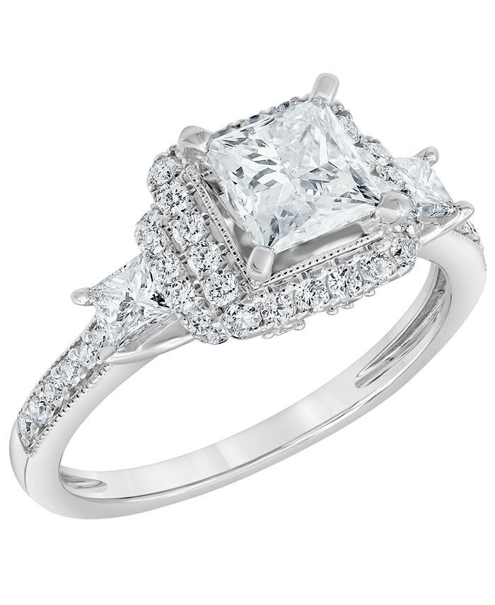 Macy's Diamond Engagement Ring (1 3/4 ct. t.w.) in 14K White Gold Macy's