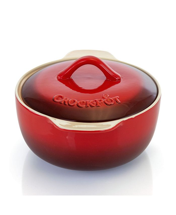 CrockPot Artistan 2.3 Quart Round Casserole 2 Piece Set with Lid Macy's