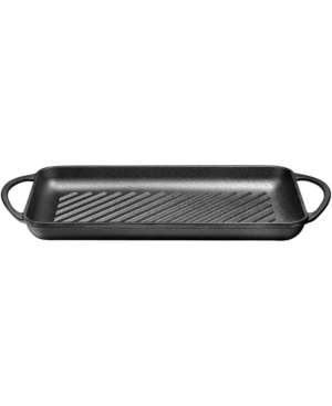 Bruntmor Pre-Seasoned Cast-Iron Rectangular Grill Pan