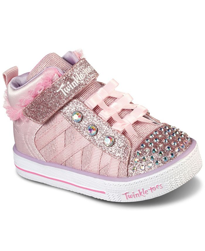 Brawl designer kig ind Skechers Toddler Girls Twinkle Toes - Shuffle Lites - Adore-A-Ball Light-Up  Casual Sneakers from Finish Line & Reviews - Finish Line Kids' Shoes - Kids  - Macy's