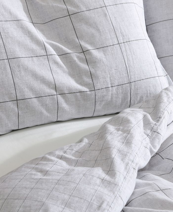 Kenneth Cole New York - King Duvet Cover Set, Cotton Bedding with Ma