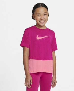 Nike Big Girls Dri-Fit Trophy Short-Sleeve Training Top