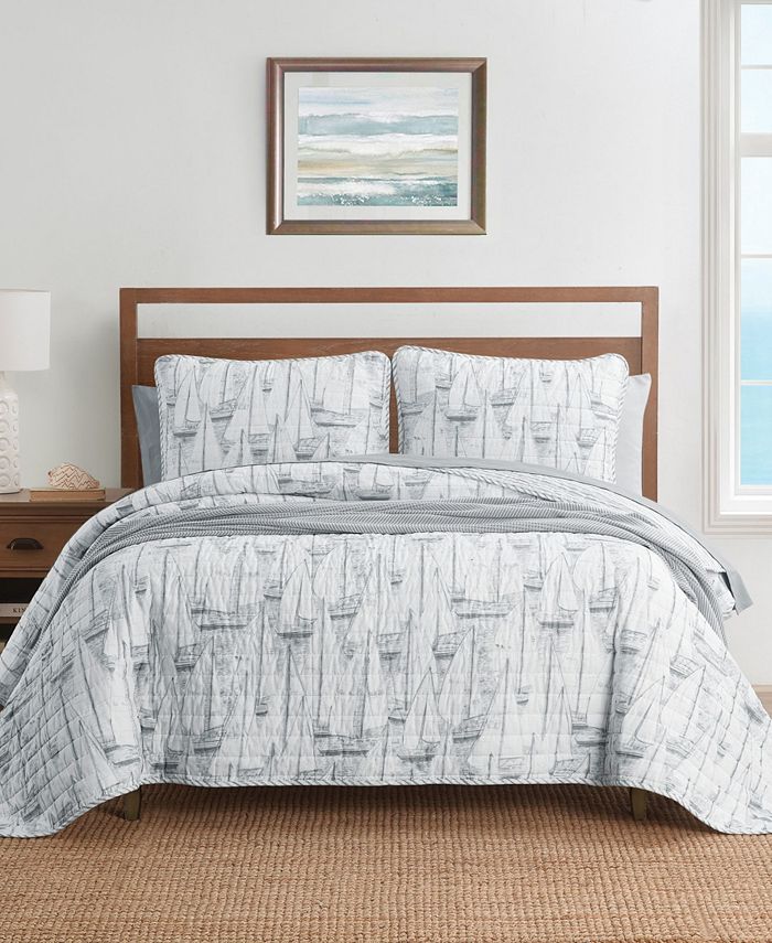 Nautica Clipper 3 Piece Full/Queen Quilt Set Macy's