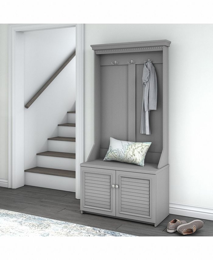 Bush Furniture Fairview Hall Tree with Shoe Storage Bench Macy's