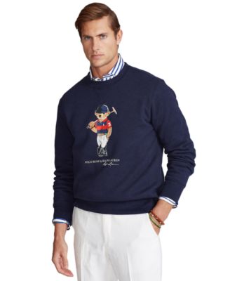 polo ralph lauren men's polo bear fleece sweatshirt