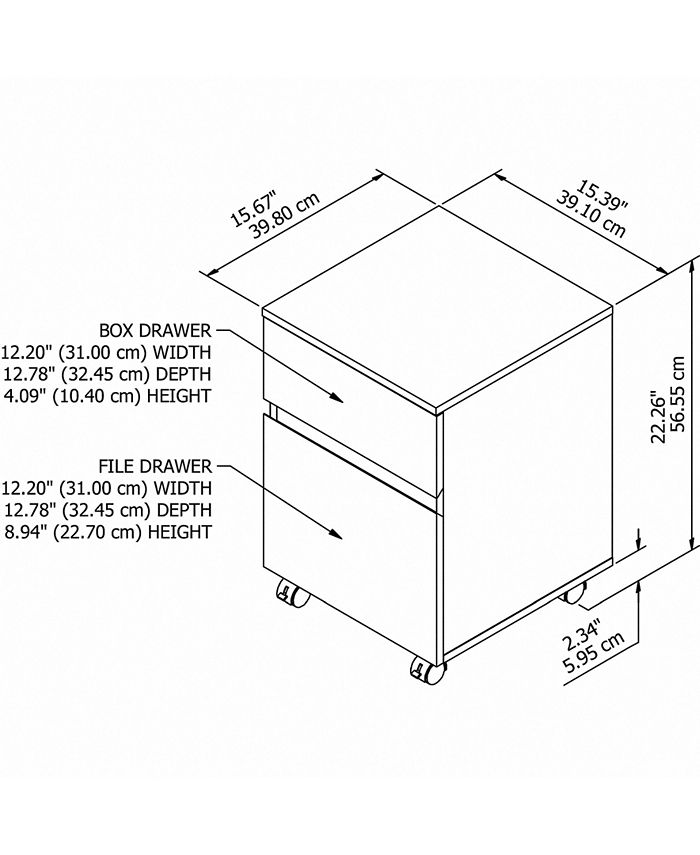 Bush Furniture Anthropology 2 Drawer Mobile File Macy's