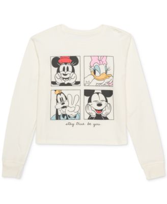 Disney - Juniors' Mickey Mouse Graphic-Print Top