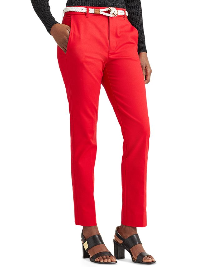 Lauren Ralph Lauren Stretch Cotton Pants Macy's