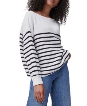French Connection LILLY MOZART COTTON STRIPED SWEATER