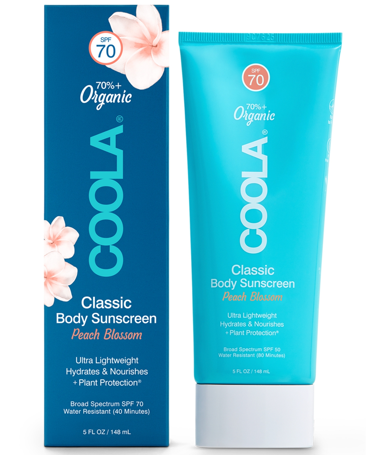 Coola Classic Body Organic Sunscreen Lotion Spf 70 - Peach Blossom, 5-oz.