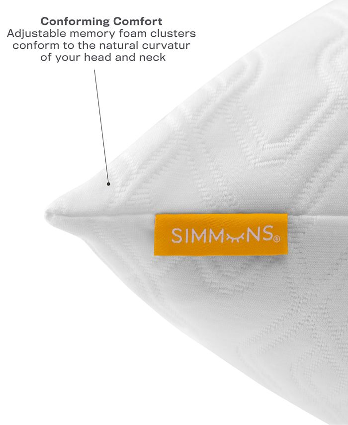 Simmons CLOSEOUT! Memory Foam Cluster Standard/Queen Pillow Macy's