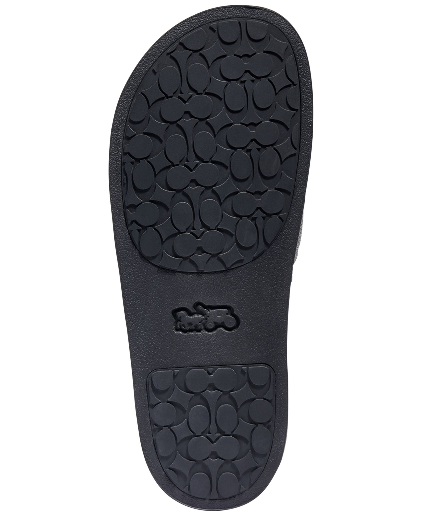 Женские сандалии COACH Udele Sport Slip-On Slide, цвет: Угольный / Чёрный — фото 5