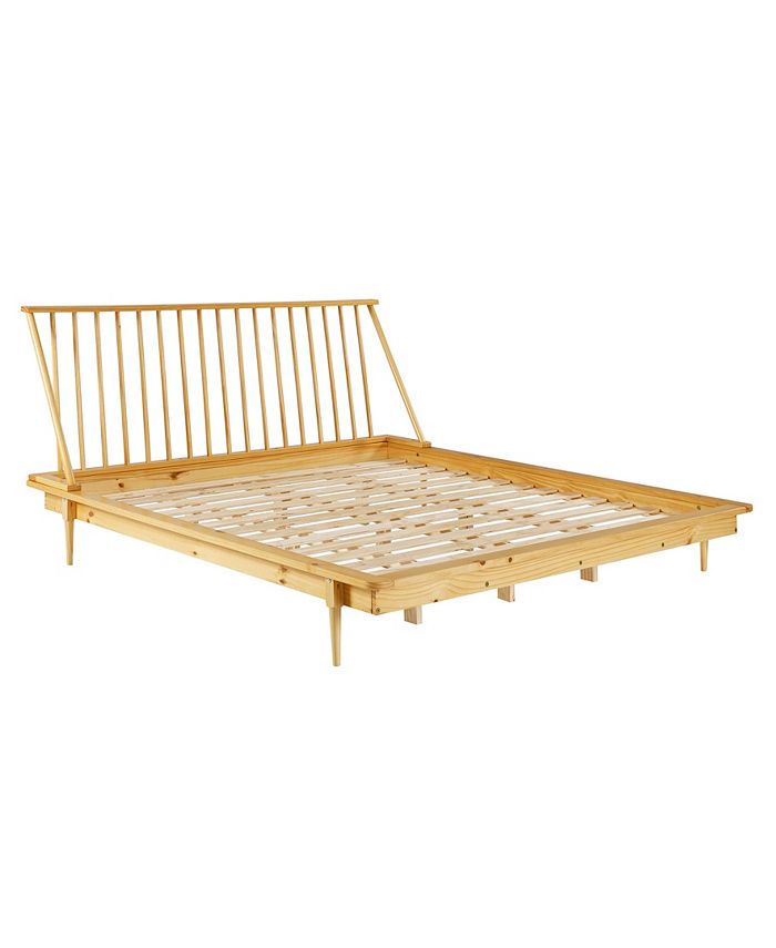 Walker Edison King Mid Century Solid Wood Spindle Platform Bed Macy's