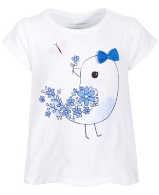 First Impressions Baby Girls Blue Bird T-Shirt, Created for Macy's - Macy's