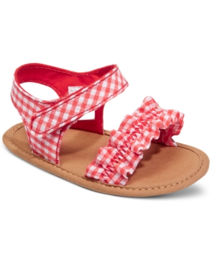First Impressions Baby Girls Gingham Sandals Created for Macy's