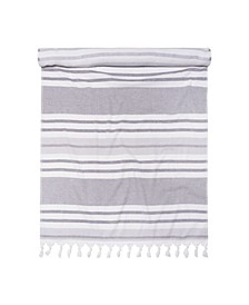 Racer Stripe Fouta Beach Towel with Tassels