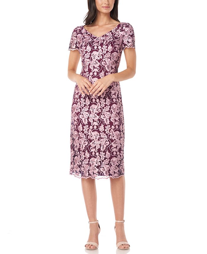 JS Collections Embroidered Sheath Dress Macy s