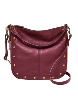 Fossil Jolie Leather Hobo with Studs Macy's