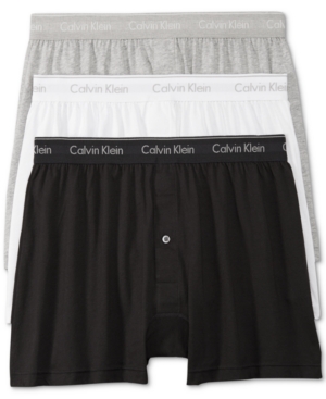 Calvin Klein Men's 3-Pack Cotton Classics Knit Boxers