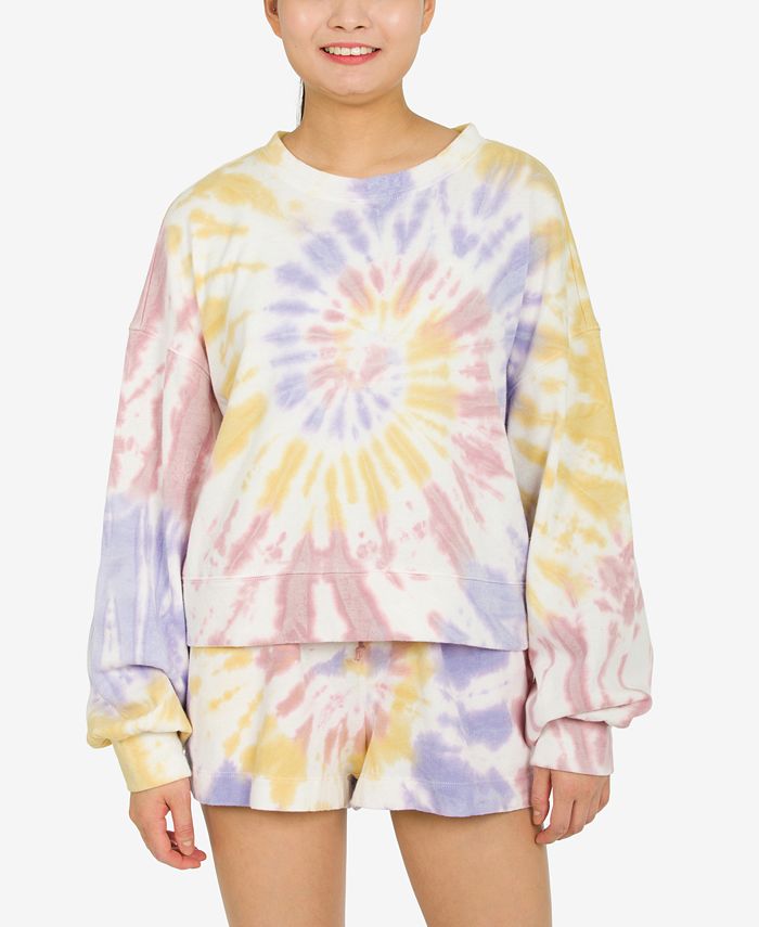 Hippie rose tie dye sweatshirt Outlet