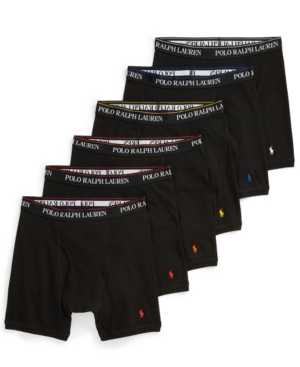 Polo Ralph Lauren Men's 6-Pack Boxer Briefs