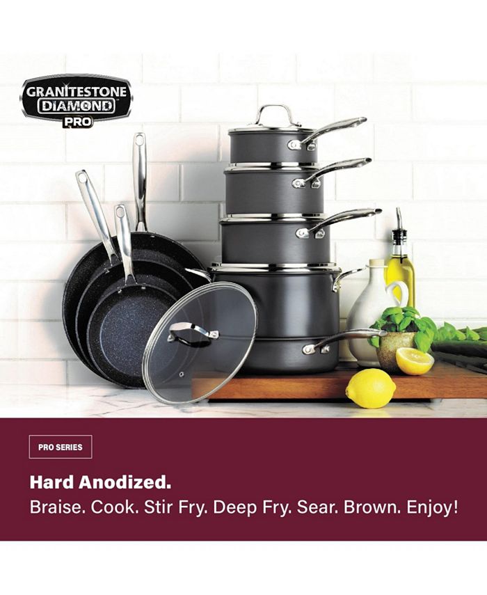 GraniteStone Granite Stone Diamond Pro Hard Anodized Ultimate Nonstick