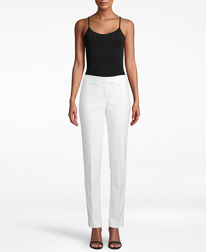 Anne Klein Double-Weave High-Rise Ankle Pants & Reviews - Pants ...