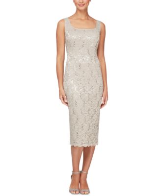 2-Pc. Lace Jacket & Midi Dress Set
