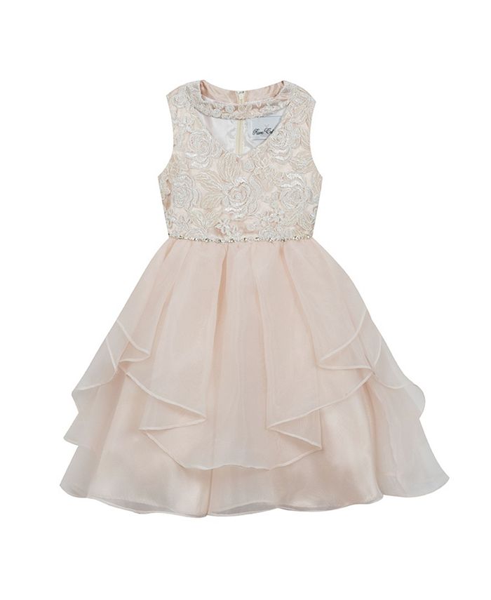 Rare Editions Big Girls Sequin Embroidered Dress Macy s