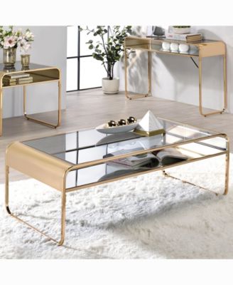 Kiruna Glass Top Coffee Table