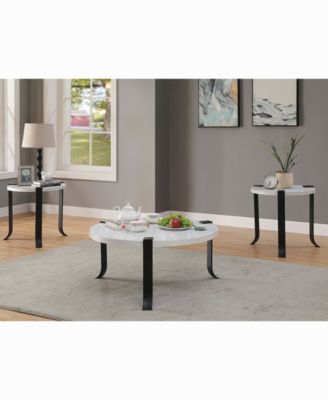 Burford Round Coffee Table Set, 3 Piece