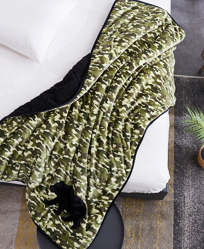 Dream Theory Applique Velvet to Sherpa Kids Weighted Throw Blanket, 50" L x 60" W Macy's