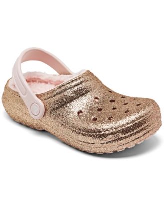 Fuzzy crocs toddler on sale