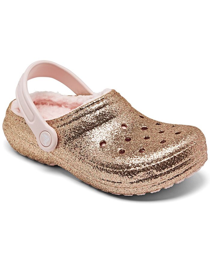 Crocs Toddler Girls Glitter Lined Clogs from Finish Line & Reviews - Finish  Line Kids' Shoes - Kids - Macy's